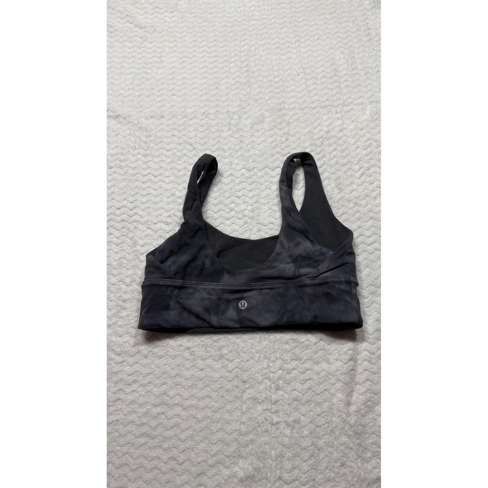 Lululemon Align Reversible Bra Diamond Dye Graphite Grey 8 LW2DD3S